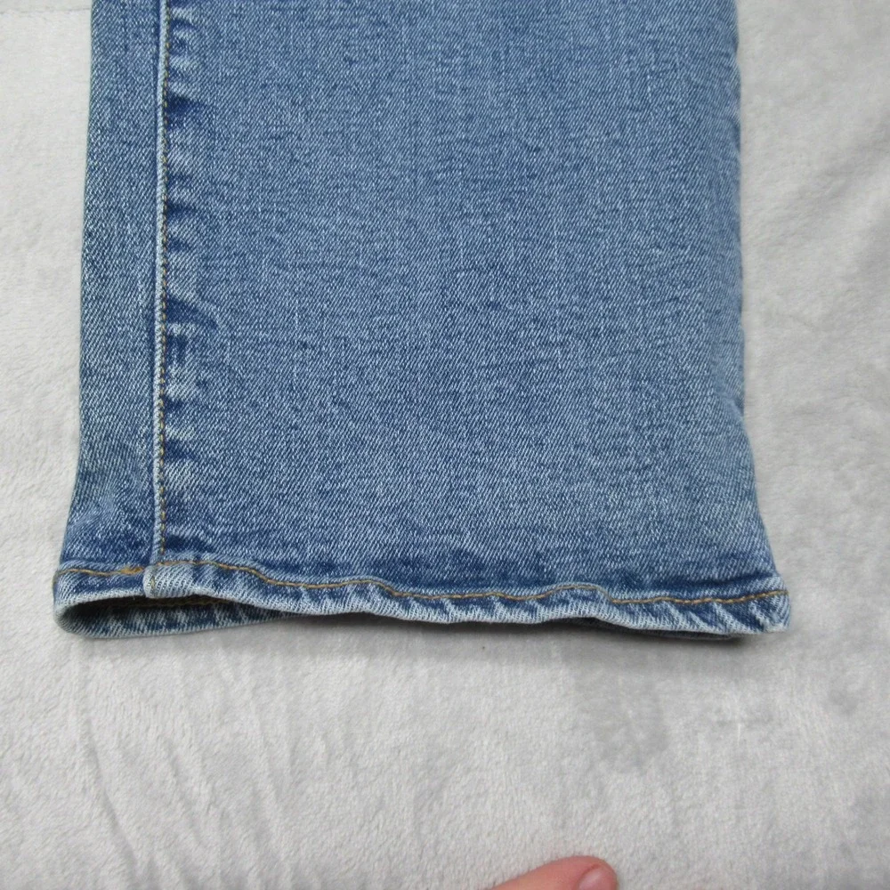 GAP‎ Jeans Mens 32x31 Medium Wash Denim Whisker Fade Relax Boot Wide Leg
